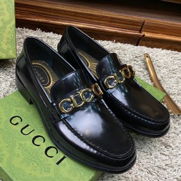 [홍콩명품.Gucci] 구찌 23SS 로고 레더 로퍼 구두 (블랙), SE1763, S1, 무브타임사이트,인터넷명품쇼핑몰,남자명품,슈즈,신발