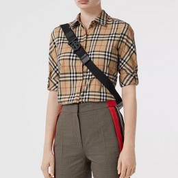 [홍콩명품.Burberry] 버버리 23SS 빈티지 체크 스트레치 코튼 트윌 셔츠 80184751, BM7686, BR, 온라인명품쇼핑몰,남자명품의류,인터넷쇼핑몰,해외직구