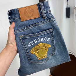 [홍콩명품.VERSACE] 베르사체 23SS 로고 자수 데님 팬츠 진 청바지, BM7851, JS, 온라인명품쇼핑몰,남자명품의류,인터넷쇼핑몰,해외직구