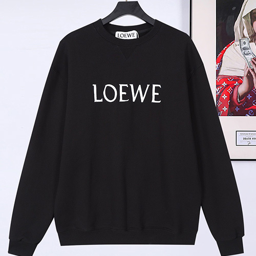 [홍콩명품.LOEWE] 로에베 23SS 로고 자수 맨투맨 (블랙), BM8403, JU, 온라인명품쇼핑몰,남자명품의류,인터넷쇼핑몰,해외직구