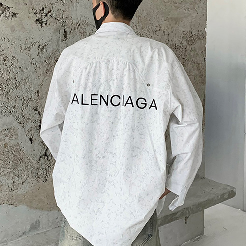 [홍콩명품.BALENCIAGA] 발렌시아가 23SS BB로고 자수 남방 셔츠 (2컬러), BM8432, GG, 온라인명품쇼핑몰,남자명품의류,인터넷쇼핑몰,해외직구