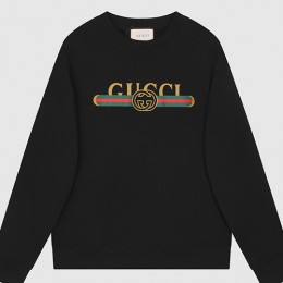 [홍콩명품.Gucci] 구찌 23SS 로고 그래픽 프린트 맨투맨 (블랙), BM8786, JU, 온라인명품쇼핑몰,남자명품의류,인터넷쇼핑몰,해외직구