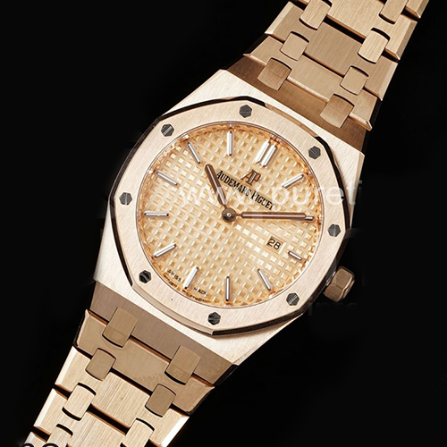 [홍콩명품시계.AUDEMARS PIGUET] 오데마피게 여성용 로얄오크 33mm 로즈골드 다이얼 쿼츠버전