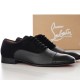 [홍콩명품.Christian Louboutin] 크리스챤루부탱 23SS 로고 가죽 레어어드 정장 구두, SE2153, S2, 무브타임사이트,인터넷명품쇼핑몰,남자명품,슈즈,신발