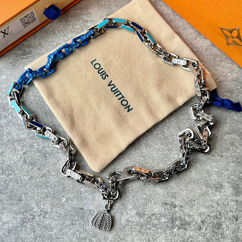 [홍콩명품.LOUIS VUITTON] 루이비통 23SS 로고 YK Paradise Chain 목걸이, ET1758, JASON, 홍콩명품쇼핑몰,무브타임,악세사리,잡화,생활용품