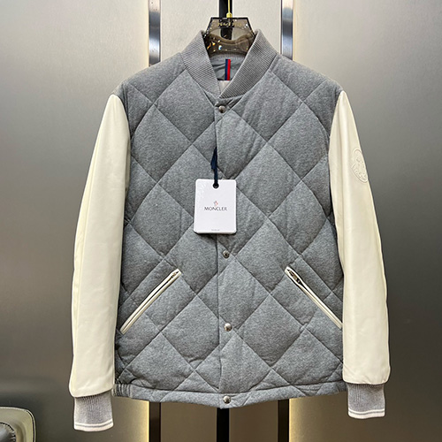 [홍콩명품.MONCLER] 몽클레어 23SS 로고 퀄팅 레이어드 구스다운 패딩 봄버 자켓 (그레이), BM10448, KSM, 홍콩명품가방,명품쇼핑몰,크로스백,핸드백,구매대행,무브타임