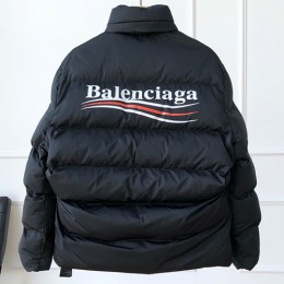 [홍콩명품.BALENCIAGA] 발렌시아가 23SS 웨이브로고 다운 패딩 자켓 (블랙), BM11225, GHH, 홍콩명품의류,구매대행,온라인명품