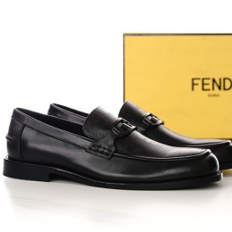 [홍콩명품,FENDI] 펜디 24SS 로고 패턴 가죽 로퍼 구두 (블랙), SE2411, S2, 홍콩명품쇼핑몰,무브타임,악세사리,잡화,생활용품