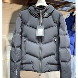 [홍콩명품.MONCLER] 몽클레어 24SS 로고 후드 덕다운 패딩 자켓 (그레이), BM11897, PG, 홍콩명품의류,구매대행,온라인명품