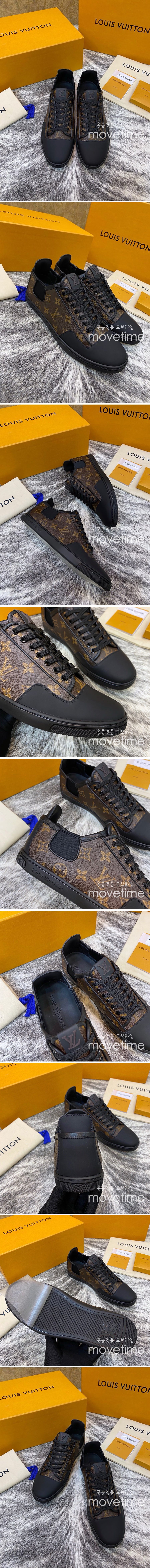 [홍콩명품.LOUIS VUITTON] 루이비통 24SS 로고 모노그램 가죽 스니커즈 운동화 (브라운), SE2515, S1, 홍콩명품쇼핑몰,무브타임,악세사리,잡화,생활용품