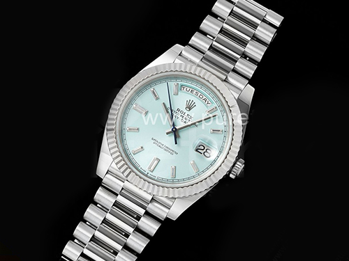 [ROLEX] 로렉스 롤렉스 데이데이트 228236 40mm 크리스탈 마커 아이스블루 다이얼