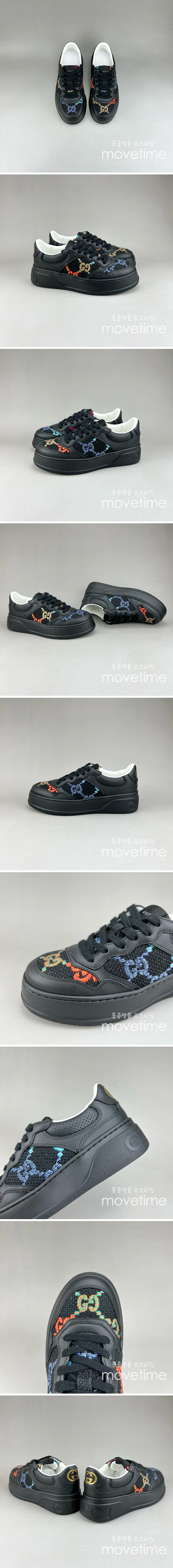 [홍콩명품.Gucci] 구찌 24SS 로고 운동화 스니커즈 669582 (블랙), SE2576, S3, 홍콩명품쇼핑몰,무브타임,악세사리,잡화,생활용품