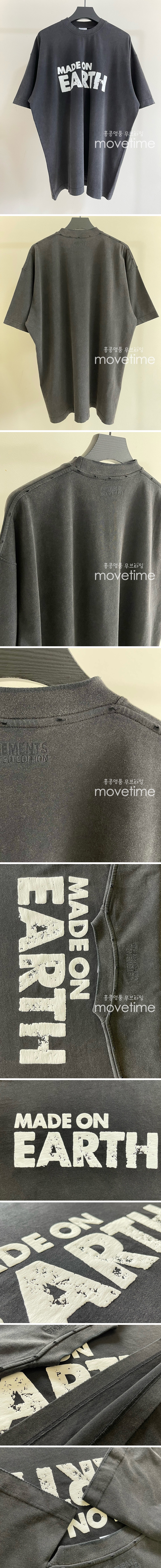 [홍콩명품.VETEMENTS] 베트멍 24SS 로고 그래픽 프린트 반팔 티셔츠 (그레이), BM12102, VT, 홍콩명품의류,구매대행,온라인명품