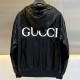 [홍콩명품.Gucci] 구찌 24SS 로고 후드 집업 바람막이 자켓 (블랙), BM12385, JS, 홍콩명품의류,구매대행,온라인명품