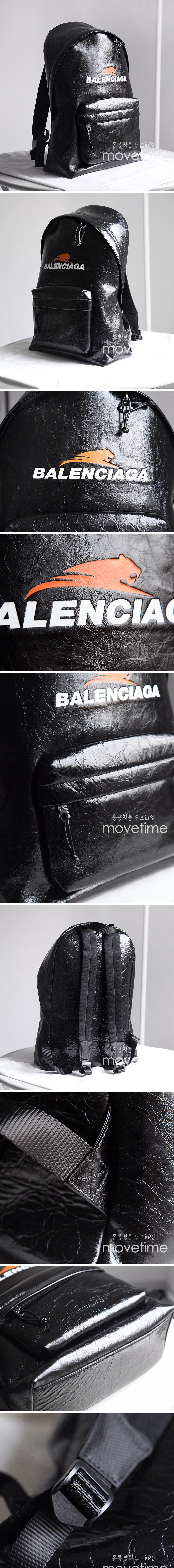 [홍콩명품.BALENCIAGA] 발렌시아가 24SS 타이거로고 레더 가죽 백팩 (블랙), BGM2763, JASON, 홍콩명품가방,명품쇼핑몰,크로스백,핸드백,구매대행,무브타임