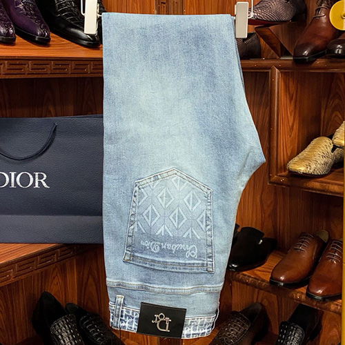 [홍콩명품,Christian Dior] 디올 24SS 로고 오블리크 데님 팬츠 진 청바지, BM12942, S1F, 홍콩명품의류,구매대행,온라인명품
