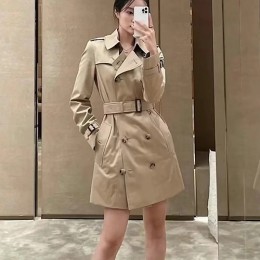 [홍콩명품.Burberry] 버버리 24SS 로고 여성 The Kensington 미디 트렌치 코트 (베이지), BM12999, S1F, 홍콩명품의류,구매대행,온라인명품