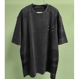 [홍콩명품.Maison Margiela] 메종마르지엘라 24SS 로고 워싱 반팔 티셔츠 (블랙), BM13222, JL, 홍콩명품의류,구매대행,온라인명품