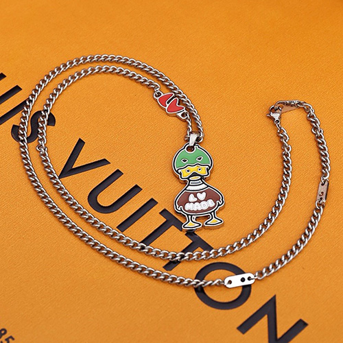 [홍콩명품.LOUIS VUITTON] 루이비통 23SS 로고 x Nigo 메이드 Duck 목걸이, ET2291, AGG, 명품악세사리,팔찌,귀걸이,반지