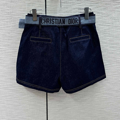 [홍콩명품,Christian Dior] 디올 24SS 로고 여성 데님 미니 쇼츠 반바지, BM13351, TBG, 홍콩명품의류,구매대행,온라인명품