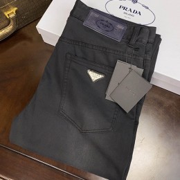 [홍콩명품,PRADA] 프라다 24SS 삼각로고 데님 팬츠 진 청바지 (블랙), BM13425, S1F, 홍콩명품의류,구매대행,온라인명품