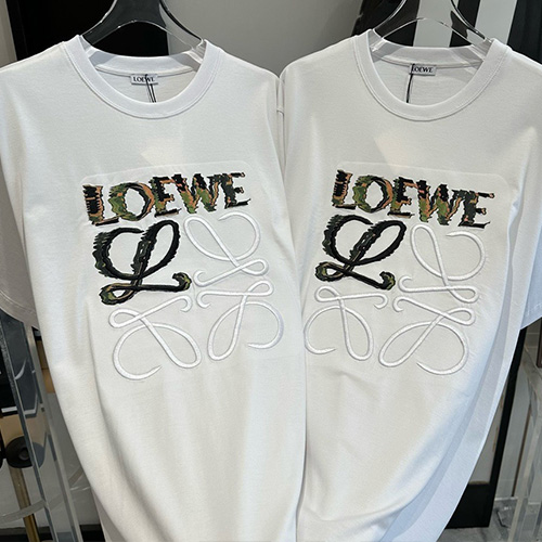 [홍콩명품.LOEWE] 로에베 24SS 로고 그래픽 자수 반팔 티셔츠 (2컬러), BM13554, GHH, 홍콩명품의류,구매대행,온라인명품