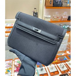 [홍콩명품.Hermes] 에르메스 24SS 로고 KELLY depeches colormatic 25cm 레더 가죽 크로스백 핸드백 (블랙), BGM2931, H3, 홍콩명품쇼핑몰,무브타임,악세사리,잡화,생활용품