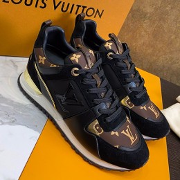 [홍콩명품.LOUIS VUITTON] 루이비통 24SS 로고 RUN AWAY 스니커즈 운동화 (블랙), SE3047, S1, 명품스니커즈,운동화,구두,로퍼,하이탑,신발