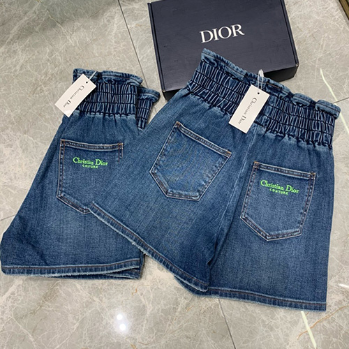 [홍콩명품,Christian Dior] 디올 24SS 로고 여성 데님 미니 쇼츠 반바지, BM14313, TBG, 홍콩명품의류,구매대행,온라인명품