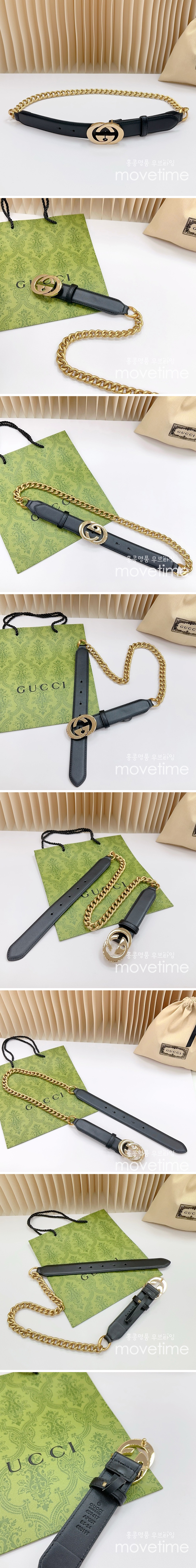 [홍콩명품.Gucci] 구찌 24SS 로고 여성 레더 가죽 골드 벨트 (금장-블랙), BT1245, 3.0cm, X1, 명품레플리카,인터넷쇼핑몰,남자명품,해외직구