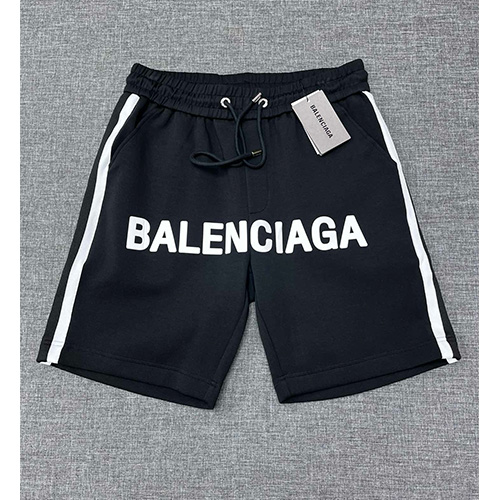 [홍콩명품.BALENCIAGA] 발렌시아가 24SS 로고 프린트 쇼츠 반바지 (블랙), BM14593, JQ, 홍콩명품의류,구매대행,온라인명품