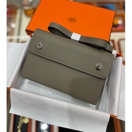 [홍콩명품.Hermes] 에르메스 24SS 로고 Snap wallet 크로스백 (그레이), BGM3245, H3, 홍콩명품가방,명품쇼핑몰,크로스백,핸드백,구매대행,무브타임