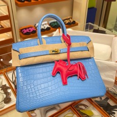 [홍콩명품.Hermes] 에르메스 24SS 로고 BIRKIN 25 악어가죽 토트백 (스카이블루-금장), BGM3255, H3, 홍콩명품가방,명품쇼핑몰,크로스백,핸드백,구매대행,무브타임