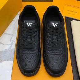 [홍콩명품.LOUIS VUITTON] 루이비통 24SS 로고 모노그램 레더 가죽 로우탑 스니커즈 운동화 (2컬러), SE3615, S1, 명품스니커즈,운동화,구두,로퍼,하이탑,신발