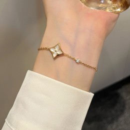 [홍콩명품.LOUIS VUITTON] 루이비통 24SS 로고 골드 팔찌 (화이트 주얼리), ET2606, SL, 명품악세사리,팔찌,귀걸이,반지