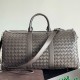 [홍콩명품.BOTTEGA VENETA] 보테가베네타 24SS 로고 인트레치아토 레더 가죽 레이어드 여행가방 (그레이), BGM3319, BT, 홍콩명품가방,명품쇼핑몰,크로스백,핸드백,구매대행,무브타임