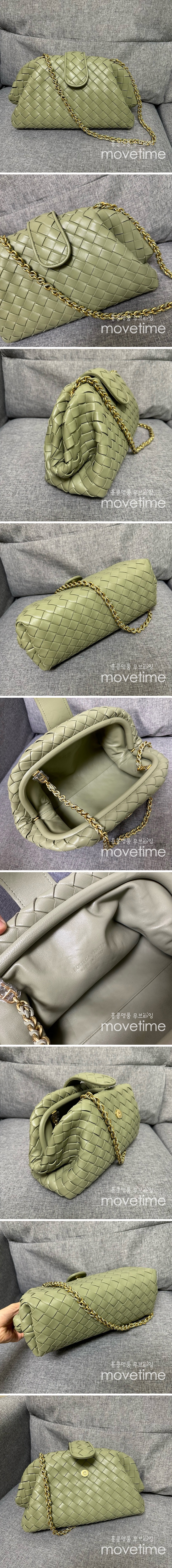 [홍콩명품.BOTTEGA VENETA] 보테가베네타 24SS 로고 Lauren 1980 teen clutch 인트레치아토 레더 가죽 크로스백 (그린), BGM3325, BT, 홍콩명품가방,명품쇼핑몰,크로스백,핸드백,구매대행,무브타임