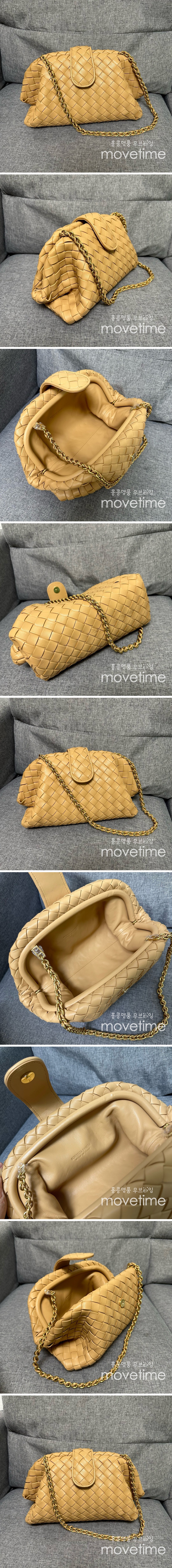 [홍콩명품.BOTTEGA VENETA] 보테가베네타 24SS 로고 Lauren 1980 teen clutch 인트레치아토 레더 가죽 크로스백 (베이지), BGM3326, BT, 홍콩명품가방,명품쇼핑몰,크로스백,핸드백,구매대행,무브타임