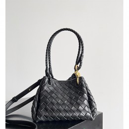 [홍콩명품.BOTTEGA VENETA] 보테가베네타 24SS 로고 Andiamo 인트레치아토 레더 가죽 핸드백 토트백 (블랙), BGM3331, BT, 홍콩명품가방,명품쇼핑몰,크로스백,핸드백,구매대행,무브타임