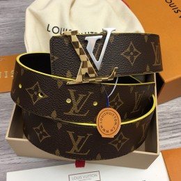 [홍콩명품.LOUIS VUITTON] 루이비통 24SS LV로고 모노그램 레더 가죽 벨트 (2컬러), 4.0cm, BT1270, MR, 명품레플리카,인터넷쇼핑몰,남자명품,해외직구