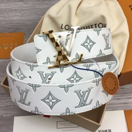 [홍콩명품.LOUIS VUITTON] 루이비통 24SS LV로고 모노그램 레더 가죽 벨트 (2컬러), 4.0cm, BT1276, MR, 명품레플리카,인터넷쇼핑몰,남자명품,해외직구