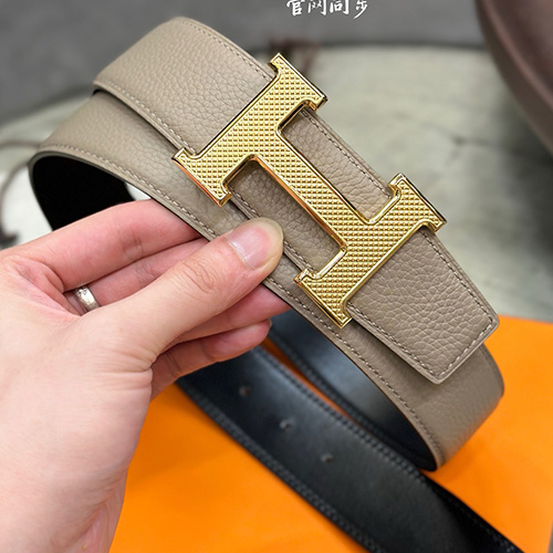 [홍콩명품.Hermes] 에르메스 24SS 금장 H로고 LEATHER STRAP 리버서블 레더 가죽 벨트 (블랙-베이지), 3.8cm, BT1278, MR, 명품레플리카,인터넷쇼핑몰,남자명품,해외직구