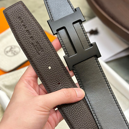 [홍콩명품.Hermes] 에르메스 24SS 블랙 H로고 LEATHER STRAP 리버서블 레더 가죽 벨트 (블랙-브라운), 3.8cm, BT1282, MR, 명품레플리카,인터넷쇼핑몰,남자명품,해외직구