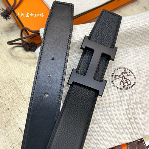 [홍콩명품.Hermes] 에르메스 24SS 블랙 H로고 LEATHER STRAP 리버서블 레더 가죽 벨트 (블랙), 3.8cm, BT1283, MR, 명품레플리카,인터넷쇼핑몰,남자명품,해외직구