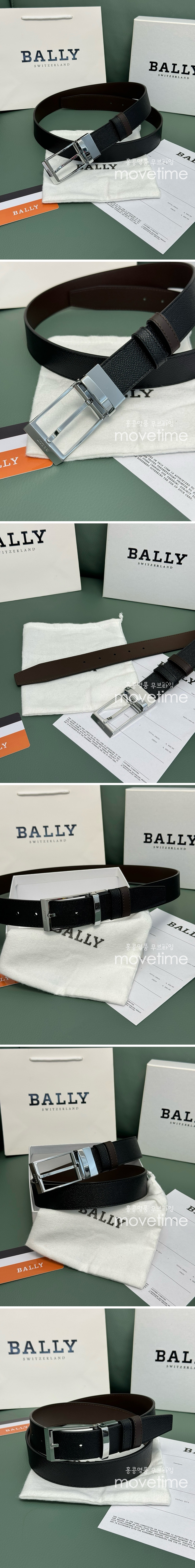 [홍콩명품.BALLY] 발리 24SS 로고 레더 가죽 벨트 (은장-블랙), 3.4cm, BT1298, MR, 명품레플리카,인터넷쇼핑몰,남자명품,해외직구