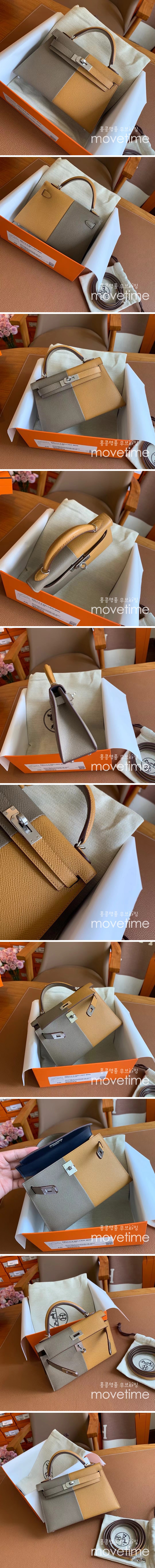 [홍콩명품.Hermes] 에르메스 24SS 로고 Kelly mini epsom 레더 가죽 핸드백 토트백 (은장), BGM3419, H3, 홍콩명품가방,명품쇼핑몰,크로스백,핸드백,구매대행,무브타임