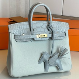 [홍콩명품.Hermes] 에르메스 24SS 로고 Birkin 25 레더 가죽 핸드백 토트백 (라이트그레이-금장), BGM3445, H3, 홍콩명품가방,명품쇼핑몰,크로스백,핸드백,구매대행,무브타임