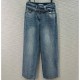 [홍콩명품.ACNE STUDIOS] 아크네 24SS 로고 여성 오버핏 데님 팬츠 진 청바지, BM15310, TBG, 홍콩명품의류,구매대행,온라인명품