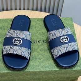 [홍콩명품.Gucci] 구찌 24SS 로고 GG 수프림 레더 가죽 샌들 슬리퍼 (3컬러), SE3820, S2, 명품스니커즈,운동화,구두,로퍼,하이탑,신발