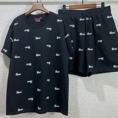 [홍콩명품.Gucci] 구찌 24SS 로고 자수 반팔 티셔츠 + 쇼츠 반바지 상하의 세트 (블랙), BM15409, L2, 홍콩명품의류,구매대행,온라인명품